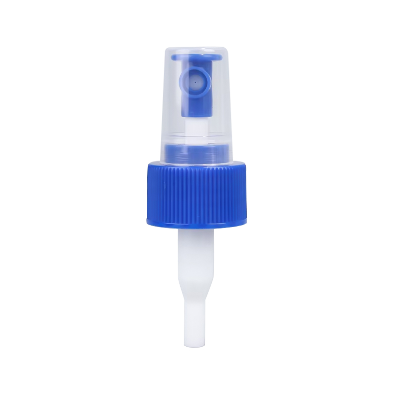 Asul na maliit na daliri ng sprayer ng bomba